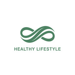 Obraz premium Healthy Lifestyle Concept Illustration Featuring Infinity Symbol