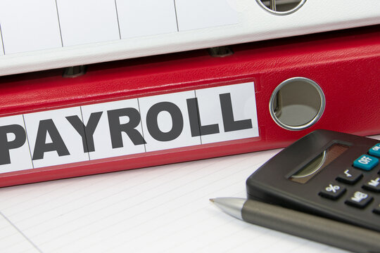 Aktenordner mit der Kennzeichnung Payroll