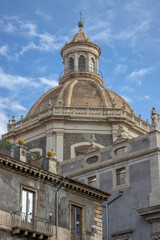 Fototapeta premium Roof top in Catania Sicily Italy