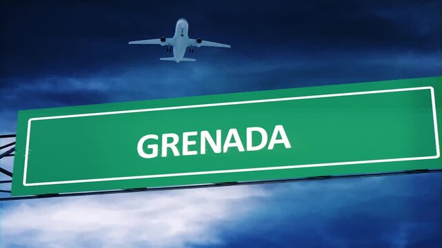 Grenada airport Road Signs