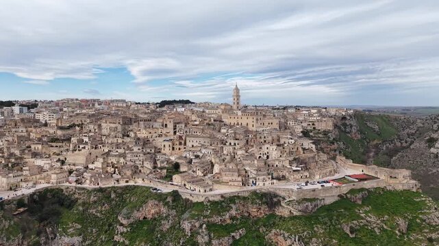 Matera &ndash; a city carved into the rock. The historic part of Matera, Italy.