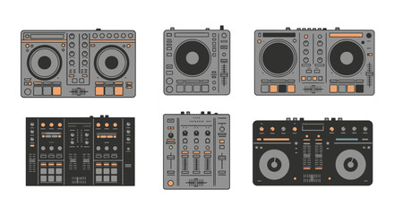 Controller Line clean modern color illustration © nusaiba