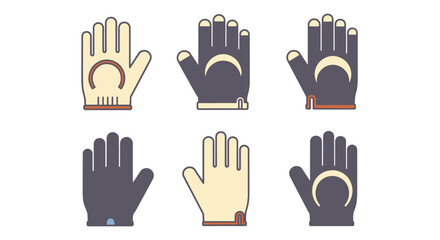 Fototapeta premium Cotton Gloves Line modern abstract art vector