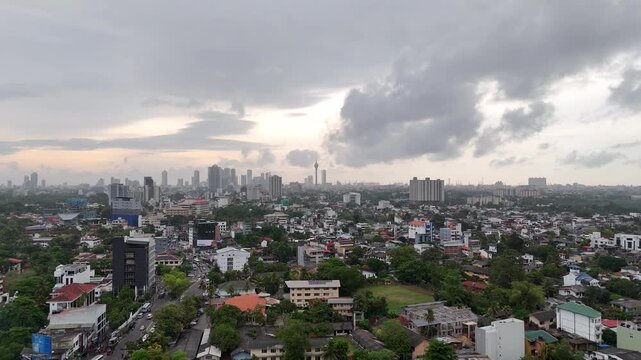 View of the Colombo city , rajagiriya highway