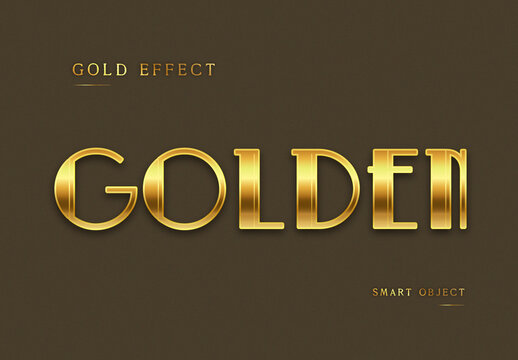 Gold Metallic Text Effect