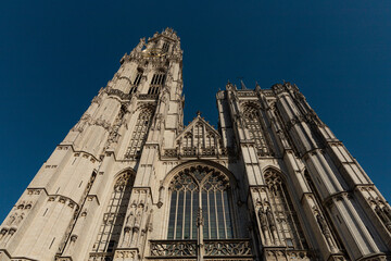 Widok na katedrę w Anwerpii w Belgii © Magdalena