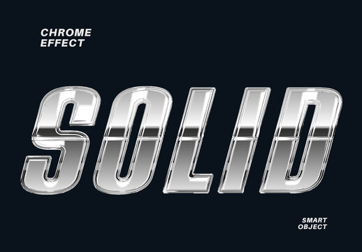 Chrome Text Effect