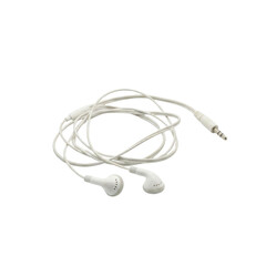 White wired in-ear headphones with 3.5mm jack