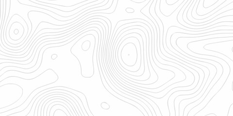 Vector lines seamless pattern sea map topography design. White wave paper curved reliefs Contour maps. Discovery topographic texture backdrop landscape earth style trail map geography design.  © Alibuss