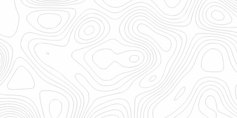 Vector lines seamless pattern sea map topography design. White wave paper curved reliefs Contour maps. Discovery topographic texture backdrop landscape earth style trail map geography design.  © Alibuss