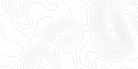 Vector lines seamless pattern sea map topography design. White wave paper curved reliefs Contour maps. Discovery topographic texture backdrop landscape earth style trail map geography design.  © Alibuss