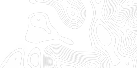 Vector lines seamless pattern sea map topography design. White wave paper curved reliefs Contour maps. Discovery topographic texture backdrop landscape earth style trail map geography design.  © Alibuss