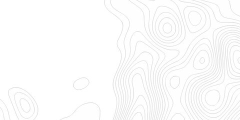 Vector lines seamless pattern sea map topography design. White wave paper curved reliefs Contour maps. Discovery topographic texture backdrop landscape earth style trail map geography design.  © Alibuss