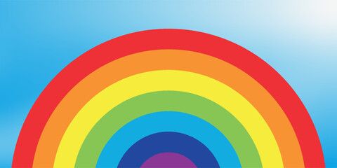Rainbow lines colorful background, Illustration, EPS 10.
Graphic design, template, banner, poster vector. Cloudy sky