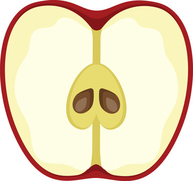 Apple Fruits, Green fruits, Apple slices, fruits illustration, Ripe Apple, whole Apple
