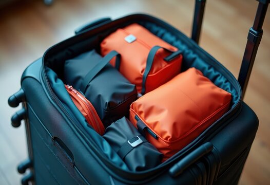 Efficient Compression Bags for Streamlined Travel and Maximum Luggage Space Reduction