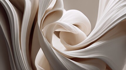 Obraz premium Abstract creamy textile elegant swirls and fluid forms for artistic designs