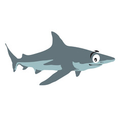 Fototapeta premium Spinner Shark Flat Icon Color - Editable EPS