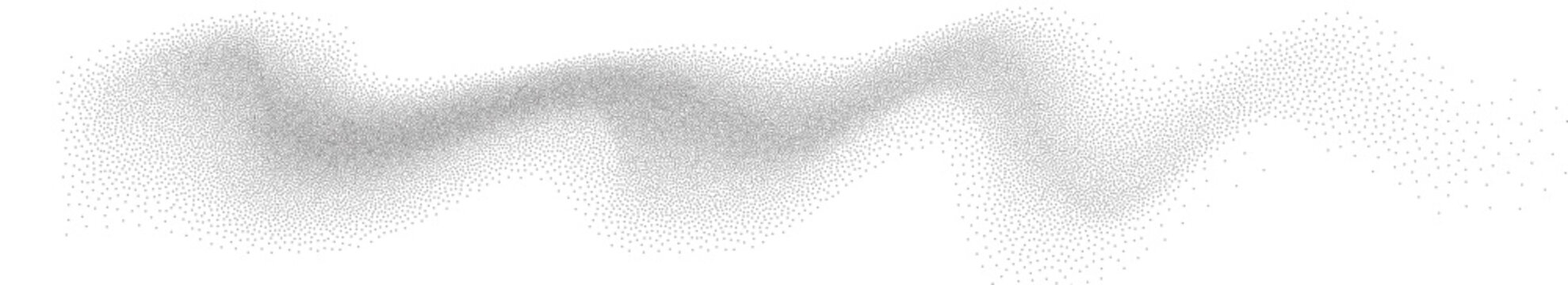 Dot wave pattern, grain gradient abstract background