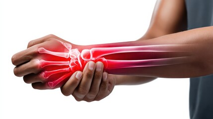 Wrist Joint Pain with Inflammation Highlight