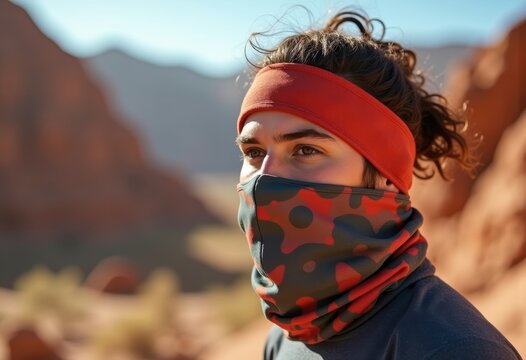 Multifunctional Headwear Buff Neck Face Covering Versatile Protection Seamless Fabric