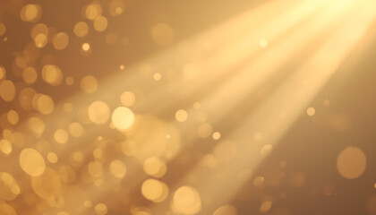 A bright and vibrant golden light shines through the bokeh background