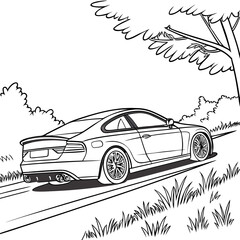 Car on Country Road 1