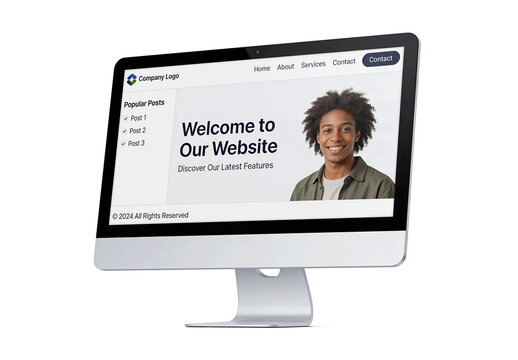 Computer Monitor Mockup