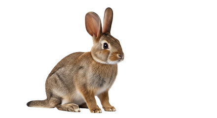 rabbit isolated on white background, png © Hachi