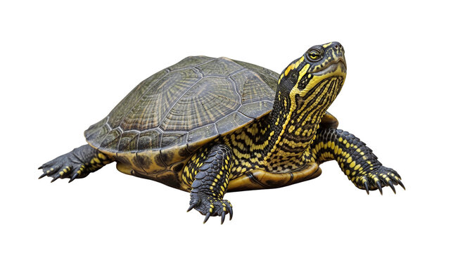 turtle isolated on a white background, png