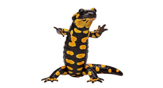 salamander isolated on white, png