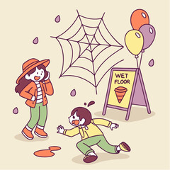 Obraz premium April Fools’ Day Funny Pranks Vector Illustration