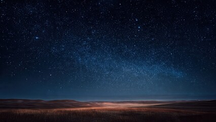 Starry Night Over a Field