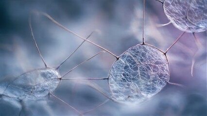 Lunaria Annua Seed Pods Abstract