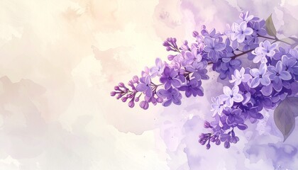 Fliederzweige in Lavendelpastell