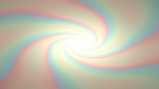 Soft Pastel Rainbow Colors Swirling in a Hypnotic Vortex.