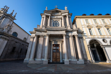 Obraz premium Chiesa di San Carlo Borromeo Baroque facade - Turin, Italy