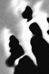 Abstract High Contrast Swirl with Grainy Texture