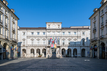 Obraz premium Palazzo di Citta, Turin City Hall - Turin, Italy