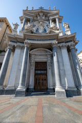 Obraz premium Chiesa di Santa Cristina Baroque facade - Turin, Italy