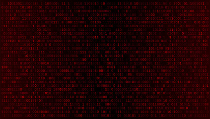 Crimson Binary Abyss - Digital Code Vortex Unleashed © ryzhi