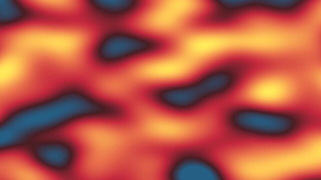 Abstract Warm and Cool Colors Morphing Animation.