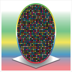 Easter illustration with an egg