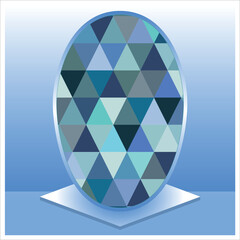 Easter illustration with an egg