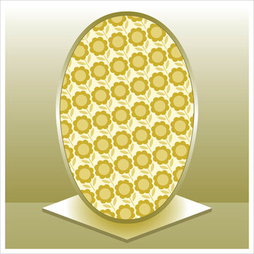 Easter illustration with an egg