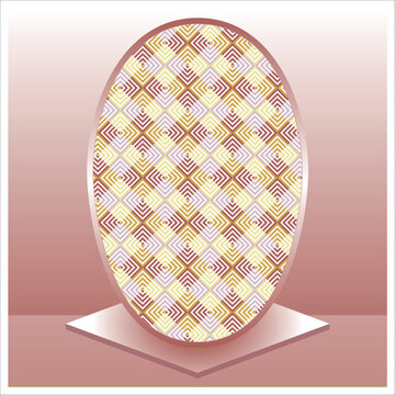 Easter illustration with an egg