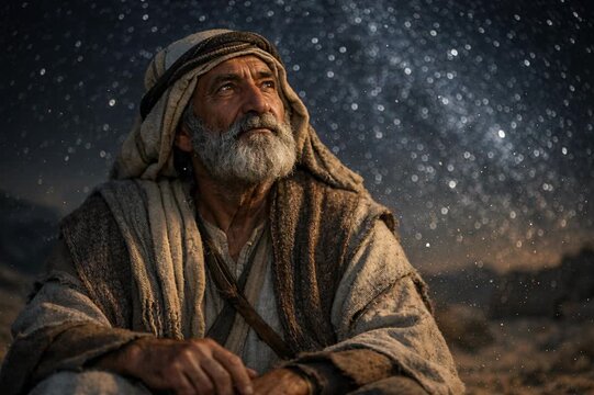 Abraham Gazing at the Stars, Hearing God&rsquo;s Promise of a Nation as Countless as the Sky
