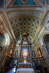 Fototapeta premium Interior of Chiesa di San Carlo Borromeo - Turin, Italy
