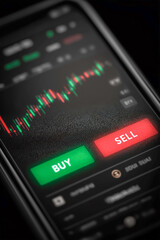 Obraz premium デイトレードと市場分析を行うためのテクニカルチャート表示