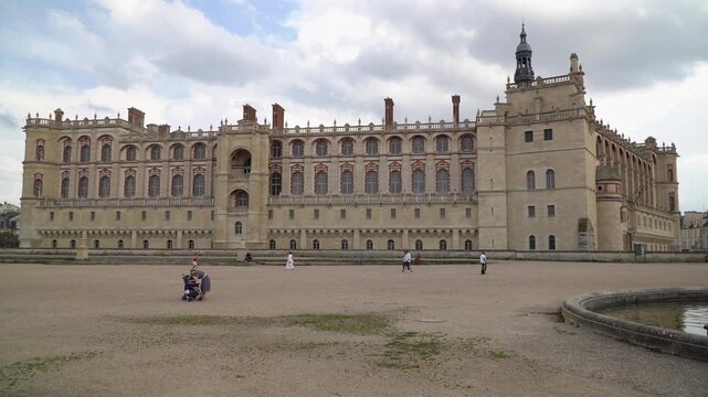 The Castle of Saint Germain en Laye, an important historic landmark and a former royal residence located in western suburbs of Paris, France.